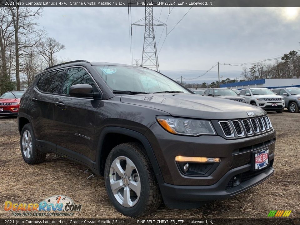 2021 Jeep Compass Latitude 4x4 Granite Crystal Metallic / Black Photo #1