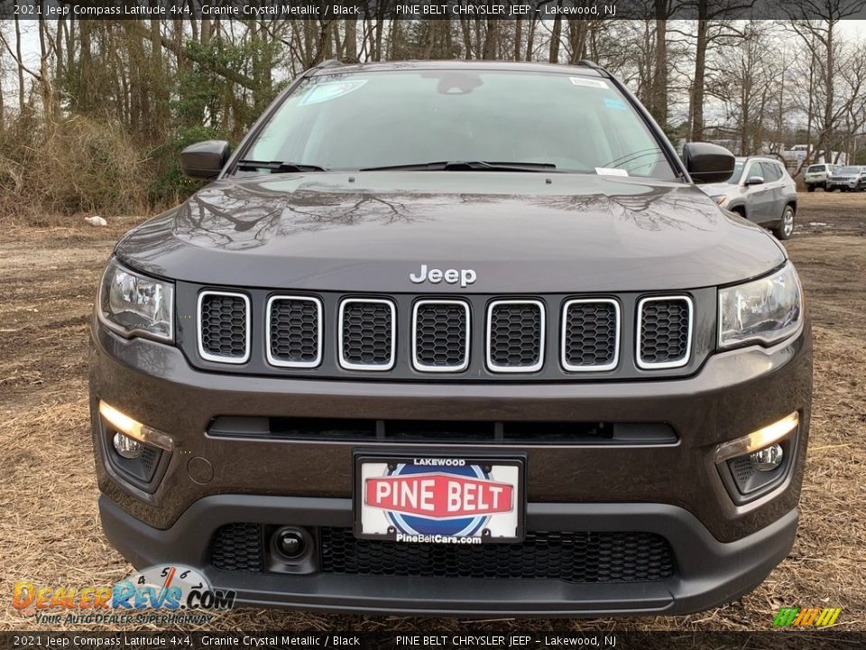 2021 Jeep Compass Latitude 4x4 Granite Crystal Metallic / Black Photo #3