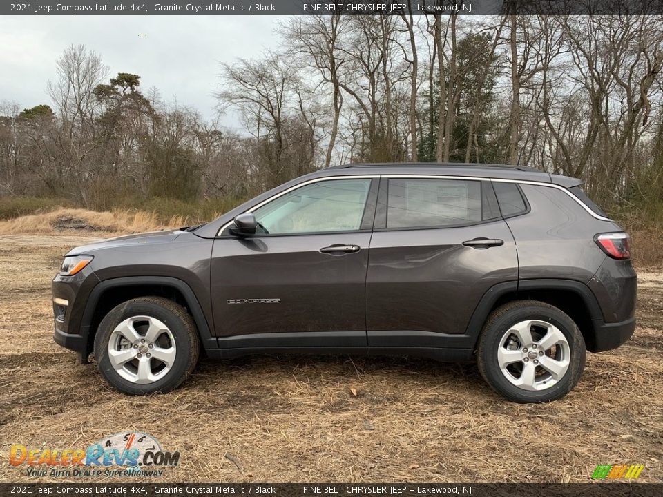 2021 Jeep Compass Latitude 4x4 Granite Crystal Metallic / Black Photo #4