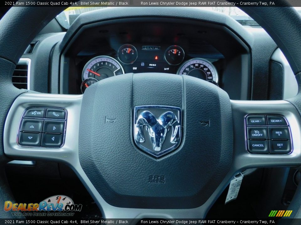 2021 Ram 1500 Classic Quad Cab 4x4 Billet Silver Metallic / Black Photo #19