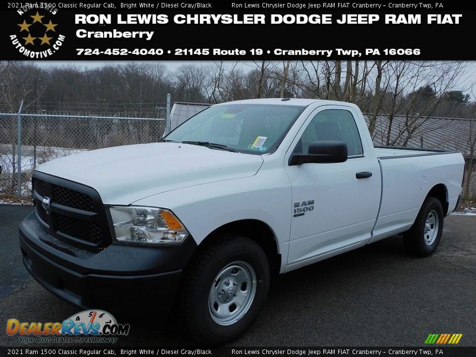 2021 Ram 1500 Classic Regular Cab Bright White / Diesel Gray/Black Photo #1