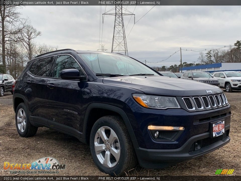 2021 Jeep Compass Latitude 4x4 Jazz Blue Pearl / Black Photo #1