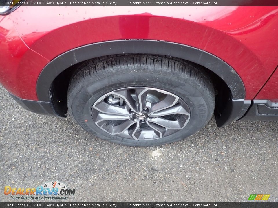 2021 Honda CR-V EX-L AWD Hybrid Radiant Red Metallic / Gray Photo #2