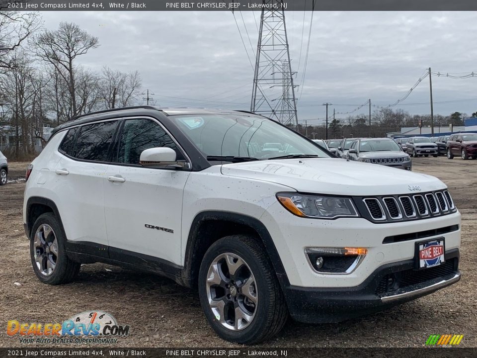 2021 Jeep Compass Limited 4x4 White / Black Photo #1