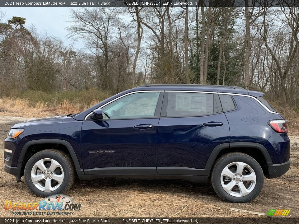 2021 Jeep Compass Latitude 4x4 Jazz Blue Pearl / Black Photo #4