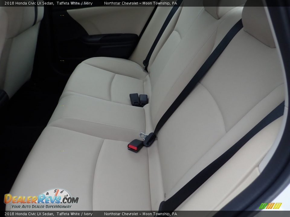 2018 Honda Civic LX Sedan Taffeta White / Ivory Photo #20