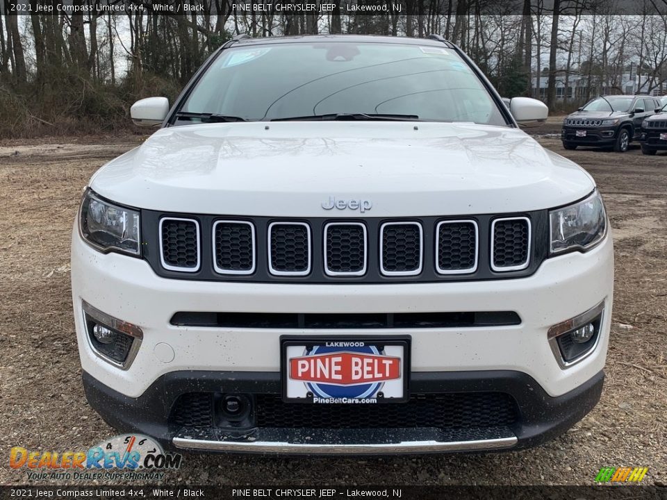 2021 Jeep Compass Limited 4x4 White / Black Photo #3