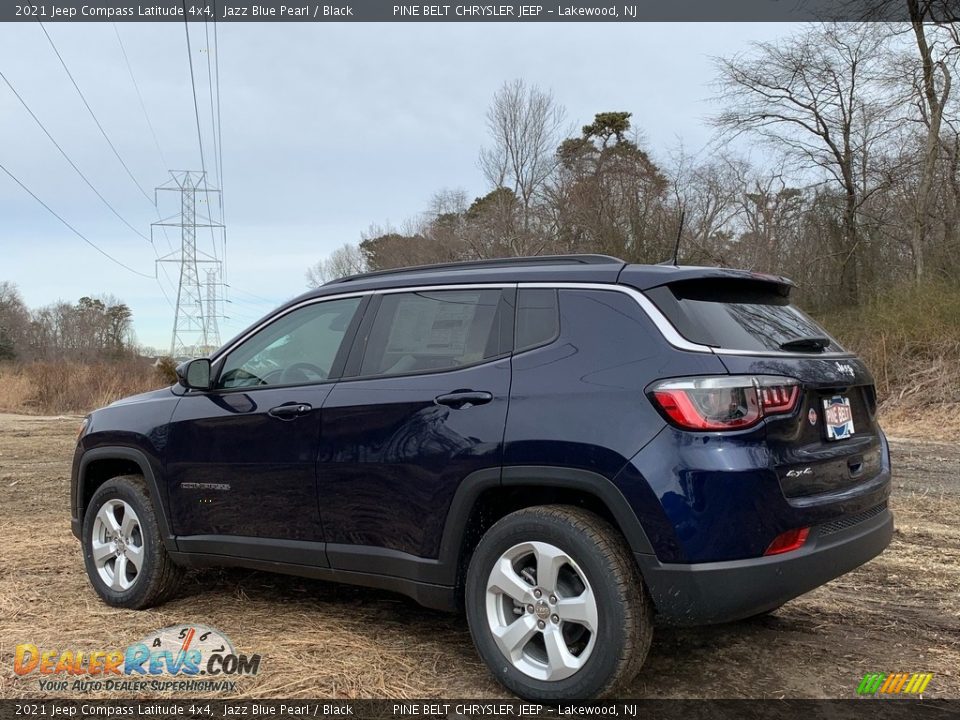 2021 Jeep Compass Latitude 4x4 Jazz Blue Pearl / Black Photo #6