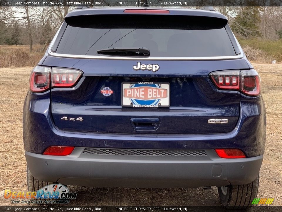 2021 Jeep Compass Latitude 4x4 Jazz Blue Pearl / Black Photo #7