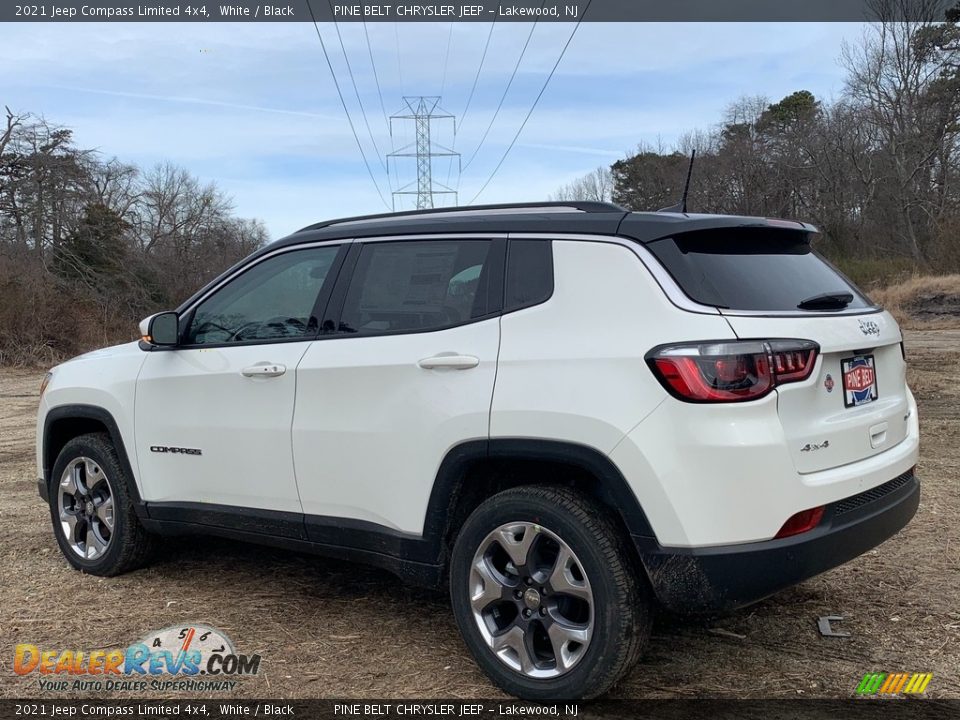 2021 Jeep Compass Limited 4x4 White / Black Photo #6