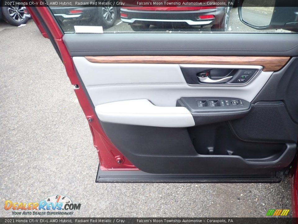 2021 Honda CR-V EX-L AWD Hybrid Radiant Red Metallic / Gray Photo #11