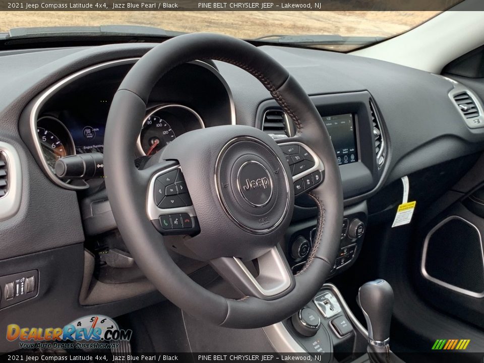 2021 Jeep Compass Latitude 4x4 Jazz Blue Pearl / Black Photo #12