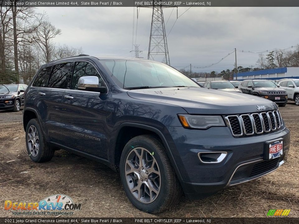 2021 Jeep Grand Cherokee Limited 4x4 Slate Blue Pearl / Black Photo #1