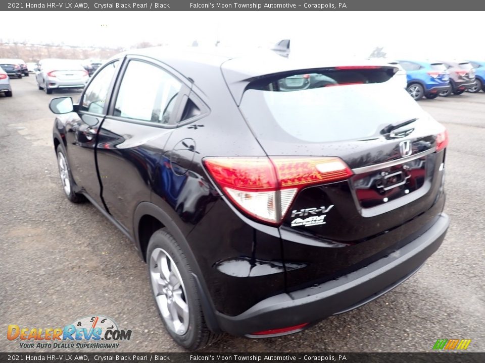 2021 Honda HR-V LX AWD Crystal Black Pearl / Black Photo #3