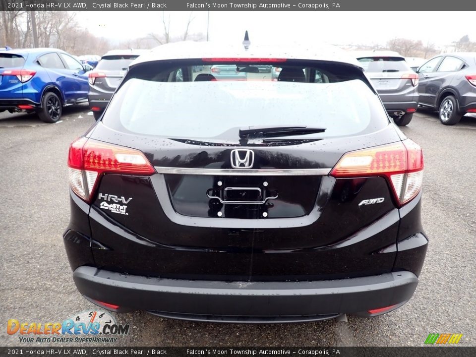 2021 Honda HR-V LX AWD Crystal Black Pearl / Black Photo #4