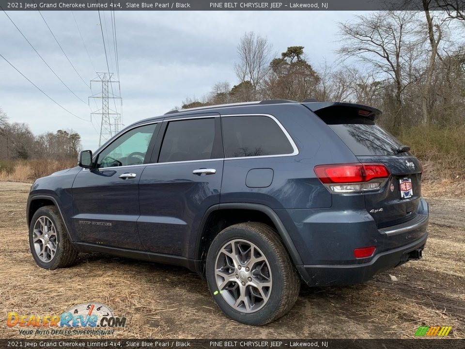 2021 Jeep Grand Cherokee Limited 4x4 Slate Blue Pearl / Black Photo #6