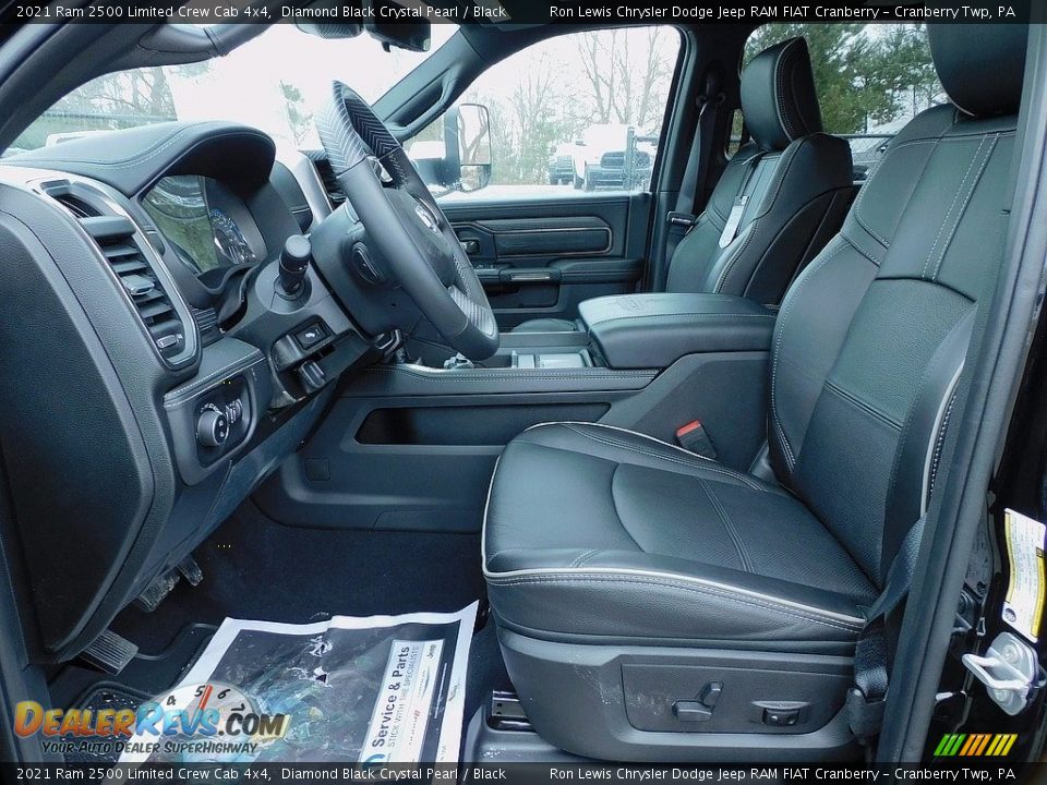 Black Interior - 2021 Ram 2500 Limited Crew Cab 4x4 Photo #11