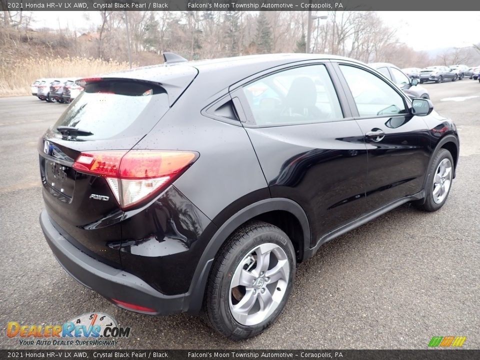 2021 Honda HR-V LX AWD Crystal Black Pearl / Black Photo #5