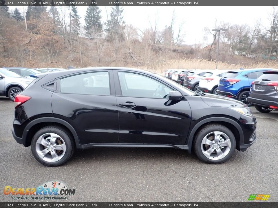 2021 Honda HR-V LX AWD Crystal Black Pearl / Black Photo #6