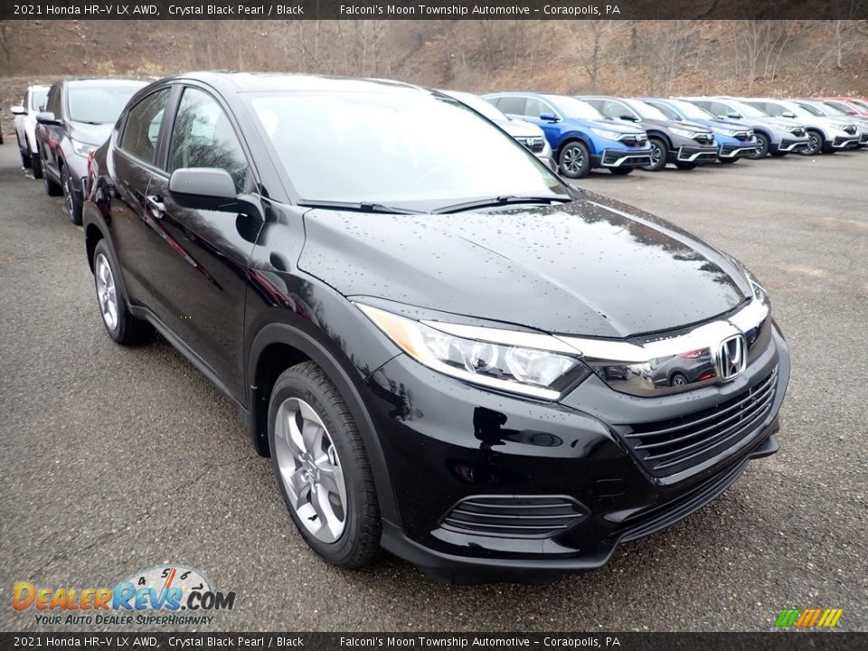 2021 Honda HR-V LX AWD Crystal Black Pearl / Black Photo #7