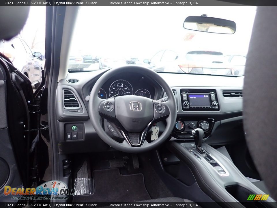 2021 Honda HR-V LX AWD Crystal Black Pearl / Black Photo #12