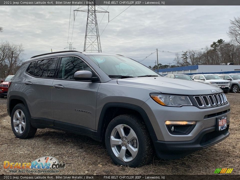 2021 Jeep Compass Latitude 4x4 Billet Silver Metallic / Black Photo #1