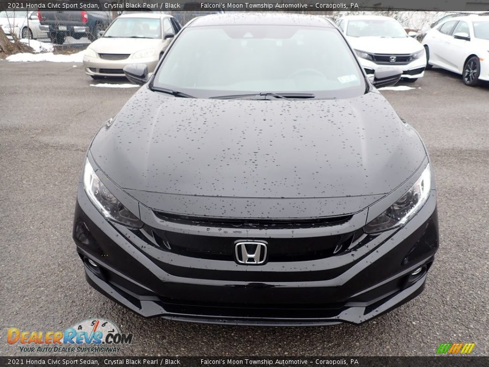 2021 Honda Civic Sport Sedan Crystal Black Pearl / Black Photo #7