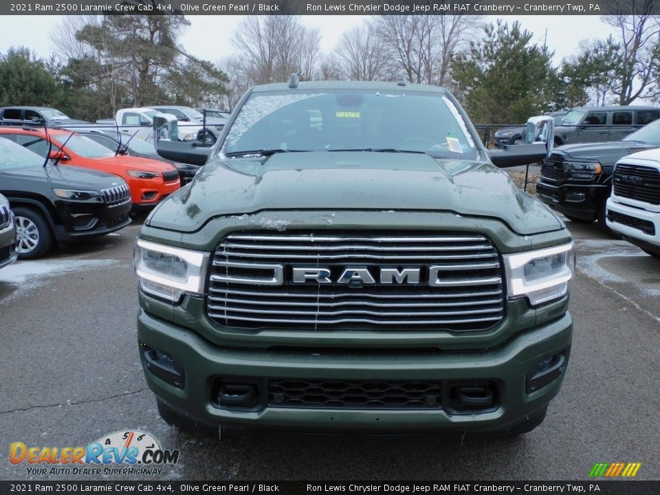 2021 Ram 2500 Laramie Crew Cab 4x4 Olive Green Pearl / Black Photo #2