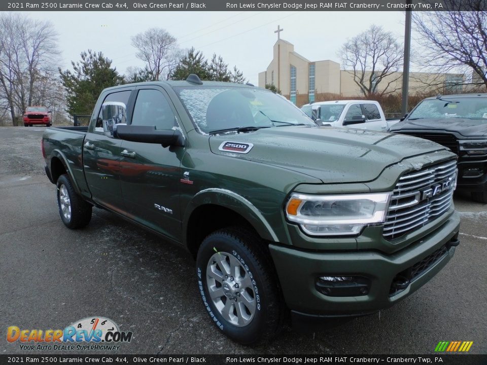 2021 Ram 2500 Laramie Crew Cab 4x4 Olive Green Pearl / Black Photo #3