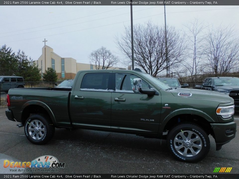 2021 Ram 2500 Laramie Crew Cab 4x4 Olive Green Pearl / Black Photo #4