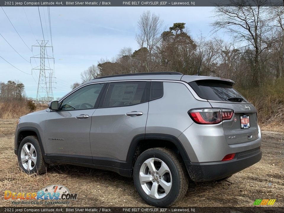 2021 Jeep Compass Latitude 4x4 Billet Silver Metallic / Black Photo #6