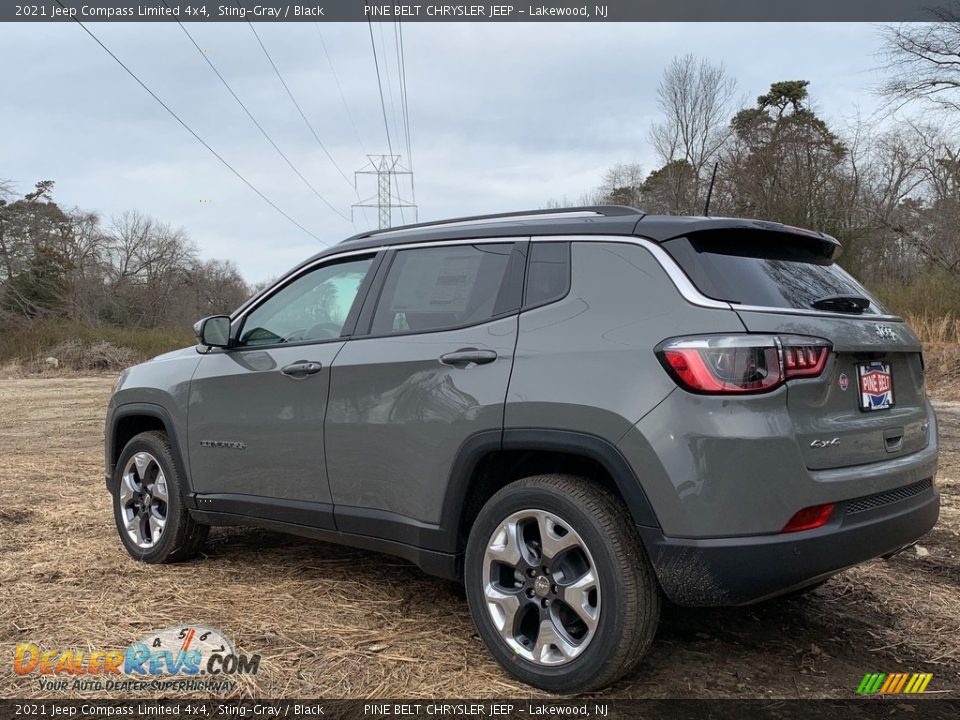 2021 Jeep Compass Limited 4x4 Sting-Gray / Black Photo #6