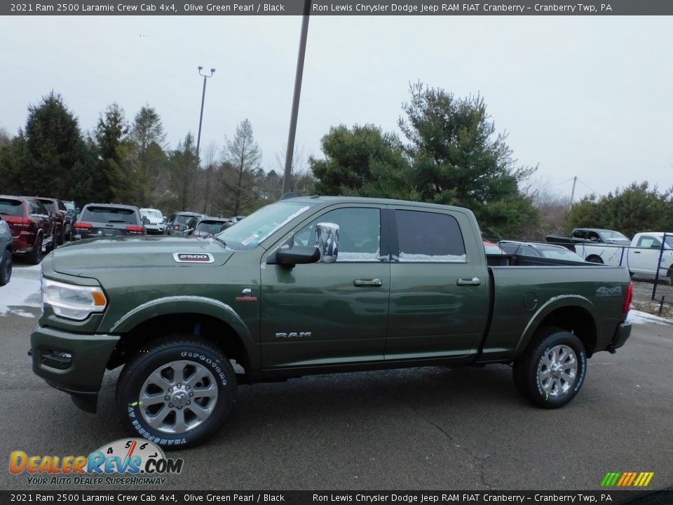 2021 Ram 2500 Laramie Crew Cab 4x4 Olive Green Pearl / Black Photo #9