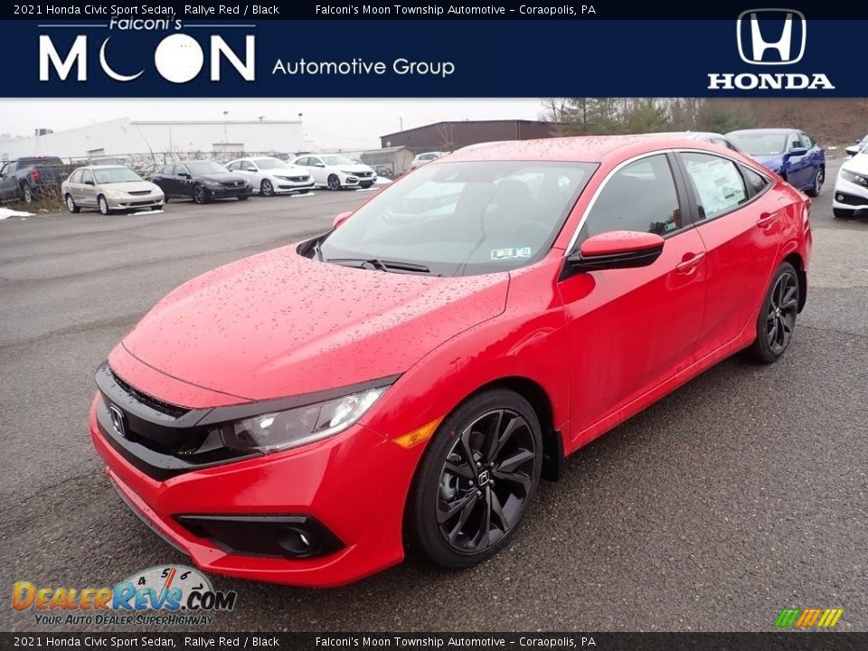 2021 Honda Civic Sport Sedan Rallye Red / Black Photo #1