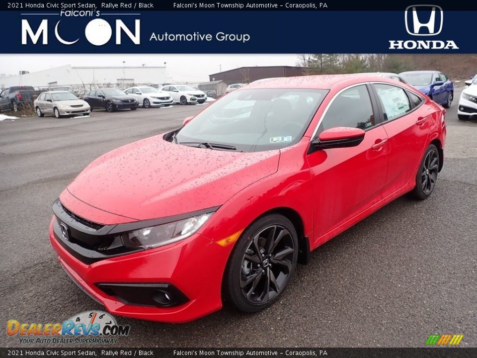 2021 Honda Civic Sport Sedan Rallye Red / Black Photo #1