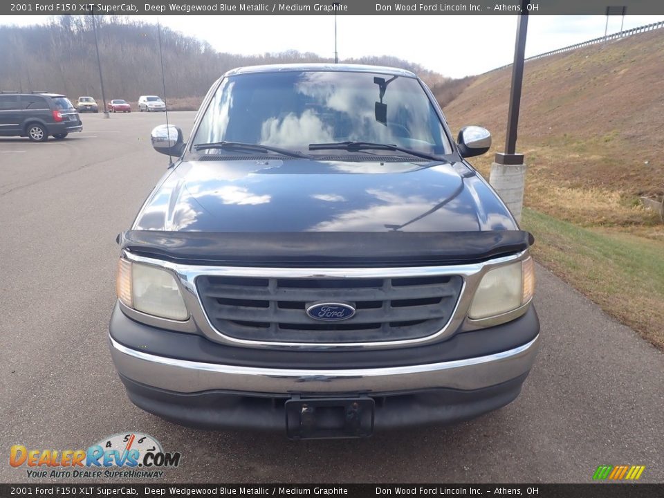 2001 Ford F150 XLT SuperCab Deep Wedgewood Blue Metallic / Medium Graphite Photo #4