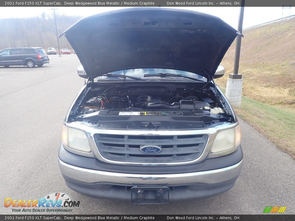 2001 Ford F150 XLT SuperCab Deep Wedgewood Blue Metallic / Medium Graphite Photo #5