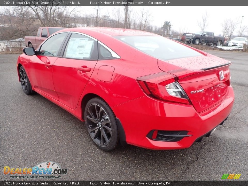 2021 Honda Civic Sport Sedan Rallye Red / Black Photo #3