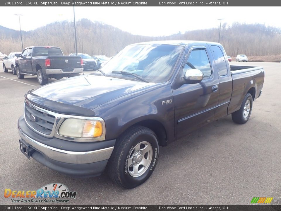 Deep Wedgewood Blue Metallic 2001 Ford F150 XLT SuperCab Photo #7