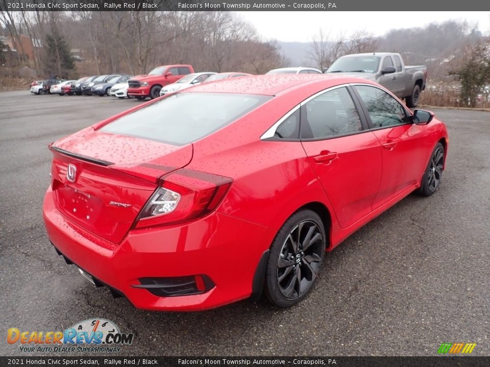 2021 Honda Civic Sport Sedan Rallye Red / Black Photo #5