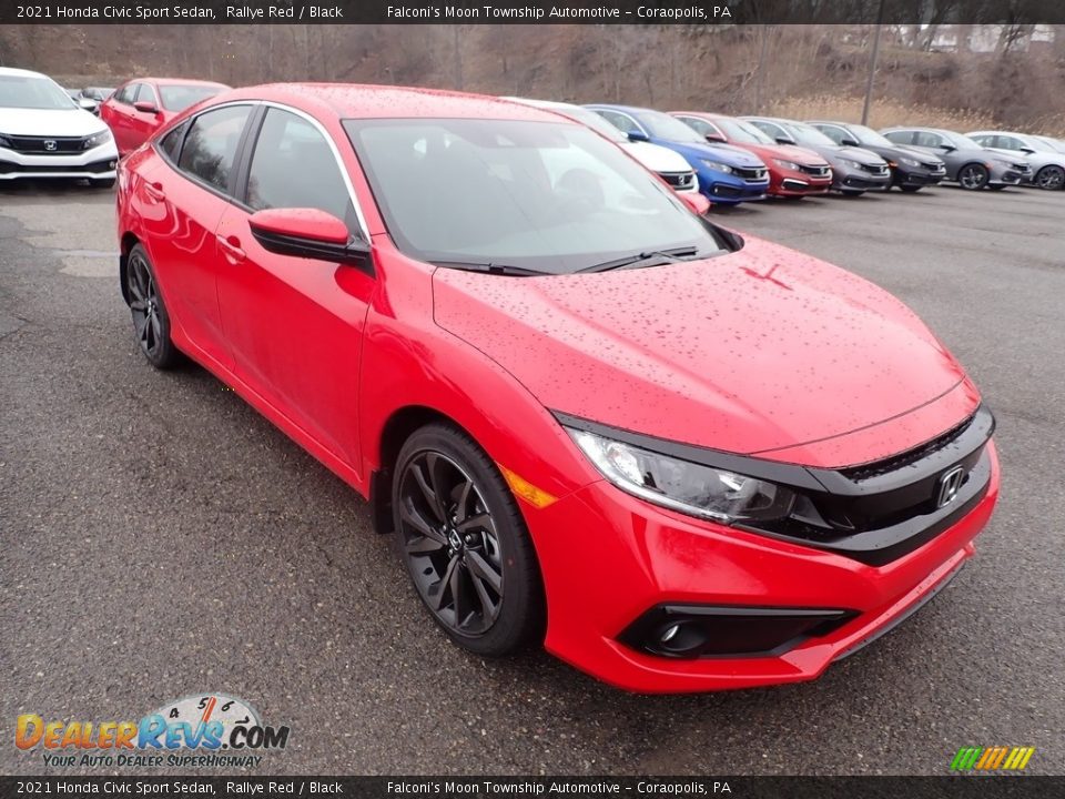 2021 Honda Civic Sport Sedan Rallye Red / Black Photo #6