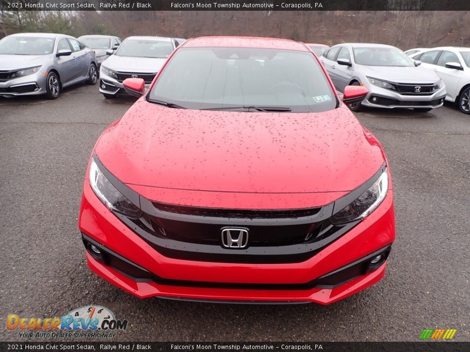 2021 Honda Civic Sport Sedan Rallye Red / Black Photo #7