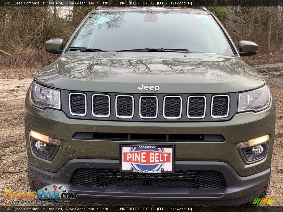 2021 Jeep Compass Latitude 4x4 Olive Green Pearl / Black Photo #3