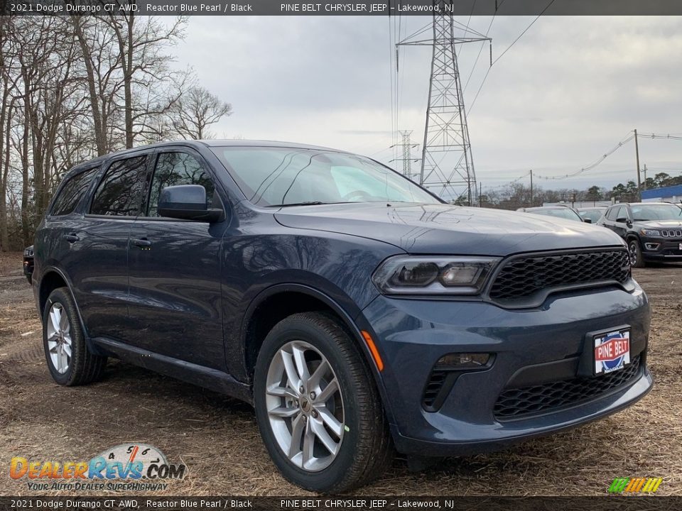 2021 Dodge Durango GT AWD Reactor Blue Pearl / Black Photo #1