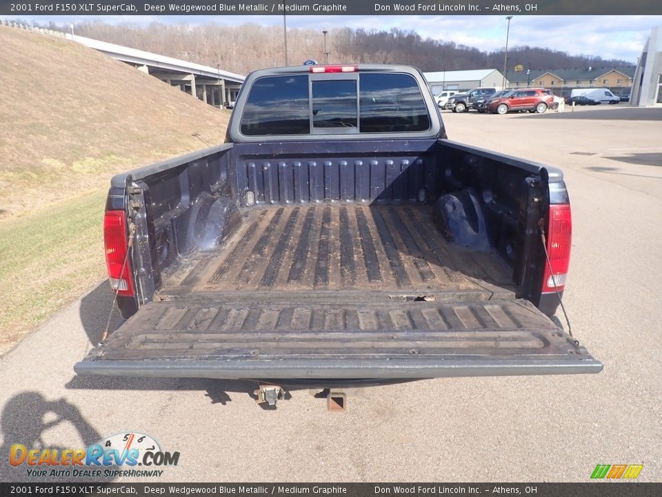 2001 Ford F150 XLT SuperCab Deep Wedgewood Blue Metallic / Medium Graphite Photo #11