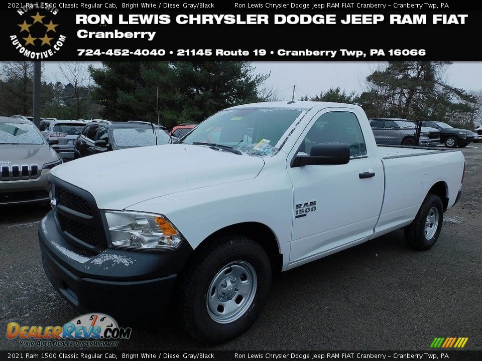 2021 Ram 1500 Classic Regular Cab Bright White / Diesel Gray/Black Photo #1