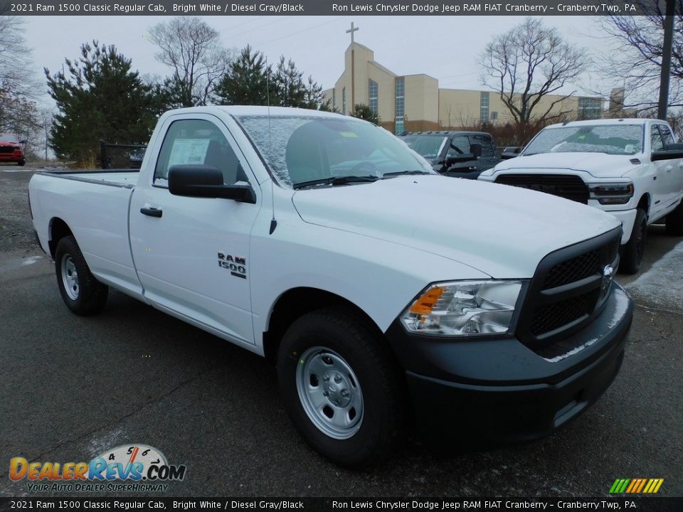 2021 Ram 1500 Classic Regular Cab Bright White / Diesel Gray/Black Photo #3