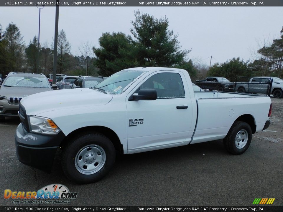 2021 Ram 1500 Classic Regular Cab Bright White / Diesel Gray/Black Photo #9