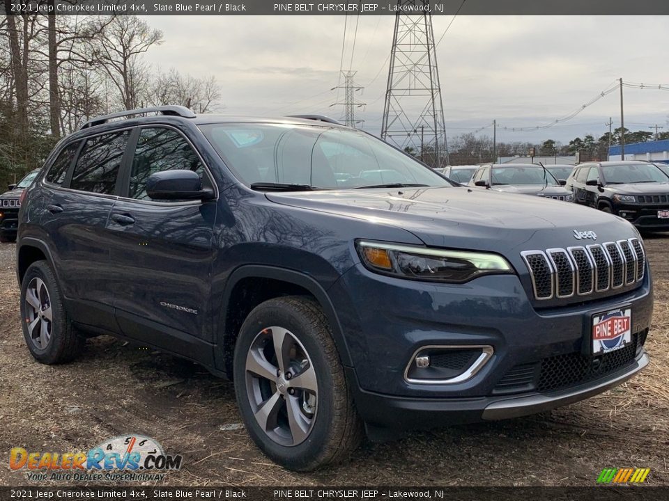 2021 Jeep Cherokee Limited 4x4 Slate Blue Pearl / Black Photo #1