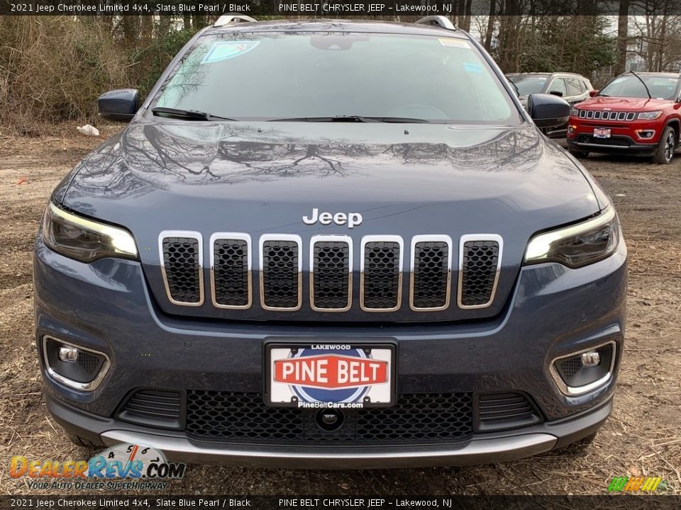 2021 Jeep Cherokee Limited 4x4 Slate Blue Pearl / Black Photo #3